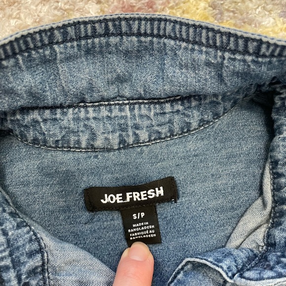 Joe Fresh denim button down shirt - Picture 3 of 4